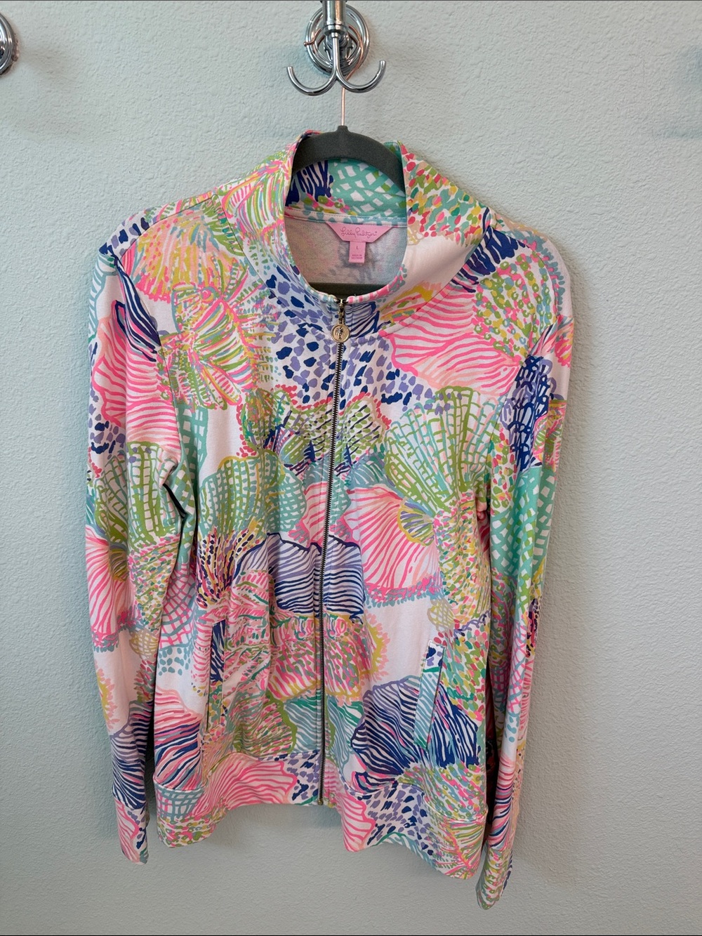 Lilly Pulitzer Multicolor Seashell Zip Up